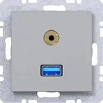 Hager USB/35mm Aud. Std. Ax/Cx titan met lack