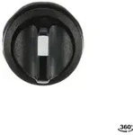 ABB M2SS2-10B Wahlschalter A-C, schwarz, 2 Stellungen, kurzer Drehgriff rastend,