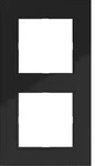 Hager Rahmen 2fach A.8 nachtschwarz gl&auml;nzend
