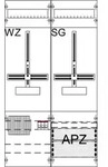 ABB STRIEBEL & JOHN WF26MK81 6RE 2FB, Komplettfeld nach VDE-AR-N 4100:2026-04,...