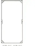 ABB V63WDNJ6 Erh&ouml;hungsrahmen 640x320x75mm VMS63 Erh&ouml;hungsrahmen mit Schrauben...