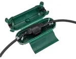 ChiliTec Kabelschutzbox f&uuml;r Aussen IP44 Lx&Oslash; 21x8cm, mit Wandhalterung, Gr&uuml;n