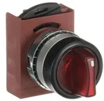 ABB P9MSLZ1R Wahlschalter 3 Pos rot, bel kurzer Griff, 3 Pos: -45 ̊ / 0 ̊ /...