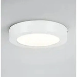 Schlichtes LED-Deckenpanel Lunar nur 17cm&Oslash; mit warmwei&szlig;em Licht in Wei&szlig; Aluminium