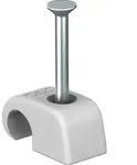 OBO Bettermann Haft-Clip 7&ndash;12 mm mit 35 mm Nagel Lichtgrau 200 St&uuml;ck