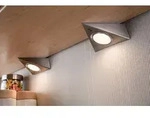 Set LED M&ouml;bel Unterschrankleuchten Eisen geb&uuml;rstet Paulmann 93572