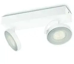 Philips myLiving 2-flammiger wei&szlig;er dimmbarer LED Spot Clockwork