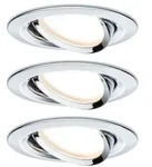 Paulmann 93880 Einbauleuchte Set Nova Plus Coin dim rund schwb LED 3x6W 2700K