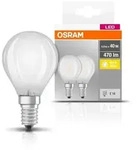 DOPPELPACK Osram LED BASE E14 LED Lampen Tropfenform 4W wie 40W warmweisses...