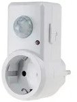 ChiliTec Zwischenstecker mit Bewegungsmelder 120&deg;, 9m Reichweite , 230V/1200W, wei&szlig;