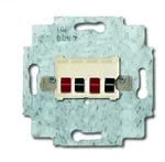 Busch-Jaeger 0248/02-101 Stereo-Lautsprecher-Anschlussdose Mit Steckklemmen
