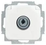 Busch-Jaeger 20 EUKSL-214-101 SCHUKO&reg; Steckdosen-Einsatz mit Klappdeckel und Schloss