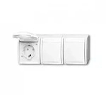 Busch-Jaeger 2300/3 EBW-54 SCHUKO&reg; Steckdose mit erh. Ber&uuml;hrungsschutz