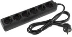 REV Ritter Schutzkontakt-Steckdosenleiste 6-fach 3600W, 1,4mKabel, schwarz
