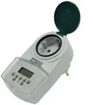ChiliTec digitale Wochen-Zeitschaltuhr "DAZ-7" IP44, max. 2000W / 8,7A
