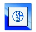 Busch-Jaeger 2000/6 UJ/02 Fanschalter FC Schalke 04 Aus- und Wechselschaltung