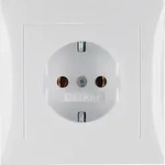 Berker 47428989 Steckdose SCHUKO mit Abdeckplatte S.1/B.3/B.7 polarwei&szlig;, gl&auml;nzen