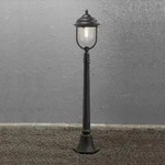 Konstsmide 7225-750 Parma Wegeleuchte schwarz lackiertes Aluminium, klares Acrylglas