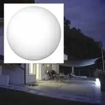 EVN Kugelleuchte Gartenkugel wei&szlig; &Oslash;60cm IP55 inkl. Alu-Erdspie&szlig;
