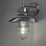Konstsmide 7319-000 Moderne Sorrento Wandleuchte Edelstahl 304, klares Glas
