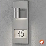 Konstsmide 7655-000 Modena Hausnummern- und Wandleuchte aus Edelstahl