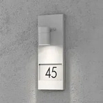 Konstsmide 7655-300 Modena Hausnummernleuchte grau lackiertes Aluminium, klares Glas,