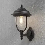 Konstsmide 7223-750 Parma Wandleuchte schwarz lackiertes Aluminium, klares Acrylglas