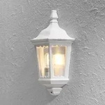 Konstsmide 7229-250 Firenze Wandleuchte wei&szlig; lackiertes Aluminium, klares Glas