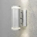 Konstsmide 7512-320 Modena Wandleuchte galvanisierter Stahl, klares Acrylglas,