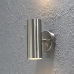 Konstsmide 7571-000 Modena Wandleuchte Edelstahl 304, klares Glas, Reflektor