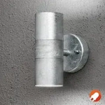 Konstsmide 7571-320 Modena Wandleuchte galvanisierter Stahl, klares Glas, Reflektor