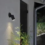 Konstsmide 7598-750 Modena Wandspot schwarz lackiertes Aluminium schwenkbar