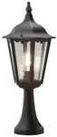 Konstsmide 7214-750 Firenze Sockelleuchte schwarz lackiertes Aluminium, klares Glas