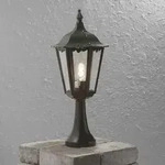Konstsmide 7214-600 Firenze Sockelleuchte gr&uuml;n lackiertes Aluminium, klares Glas