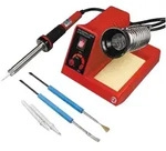 ChiliTec L&ouml;tstation "CT-LSK" regelbar 150-450&deg;C 230V/58W, mit 2 Spitzen + 2 Tools