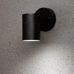 Konstsmide 7572-750 Modena Wandleuchte schwarz lackiertes Aluminium, klares Glas,