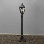 Konstsmide 7215-750 Firenze Wegeleuchte schwarz lackiertes Aluminium, klares Glas