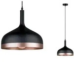 Paulmann 79629 Neordic Embla Pendelleuchte max.1x20W E27 Schwarz/Kupfer matt