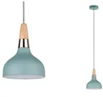 Paulmann 79652 Neordic Juna Pendelleuchte 160mm max.1x20W E14 Softgr&uuml;n/Kupfer/Holz