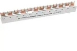 Hager Phasenschiene/Kammschiene, 3-polig+N, mit Gabelanschluss, 16mm2, 80A, 12 M