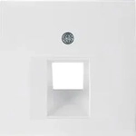 Berker 14078989 Zentralst&uuml;ck f&uuml;r UAE Steckdose S.1/B.3/B.7 polarwei&szlig;, gl&auml;nzend