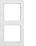 Berker 10126089 Abdeckrahmen 2-fach Q.1 polarwei&szlig;, samt