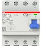 ABB F204 A S-40/0.3 FI-Schutzschalter 4P, Typ A, 40A, 300mA, selektiv