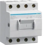 Hager Ausschalter in Kompaktbauweise, 63A, 4-polig, 4 Schlie&szlig;er, 400V AC, 3,5PLE