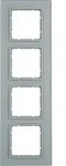 Berker 10146414 Rahmen 4fach B.7 Glas alu