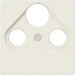 JUNG A 561 BFPLSAT Abdeckung 1fach f&uuml;r Universal-SAT/BK-Dosen cremewei&szlig; 55 x 55 mm
