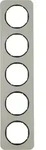 Berker 10152104 Rahmen 5fach R.1 Edelstahl/schwarz