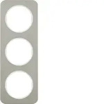Berker 10132114 Rahmen 3fach R.1 E-Stahl pw