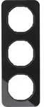 Berker 10132116 Rahmen 3fach R.1 Glas schw