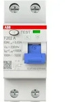 ABB F202 A-63/0.03 FI-Schutzschalter 2P, Typ A, 63A, 30mA